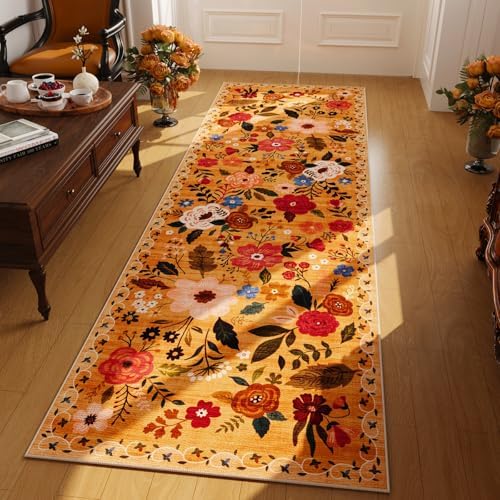 Runner Rug 2x6 Washable, Yellow — 2'x6'